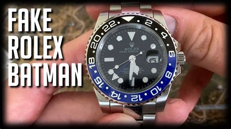 rolex batman real vs fake|rolex noob v9 batman.